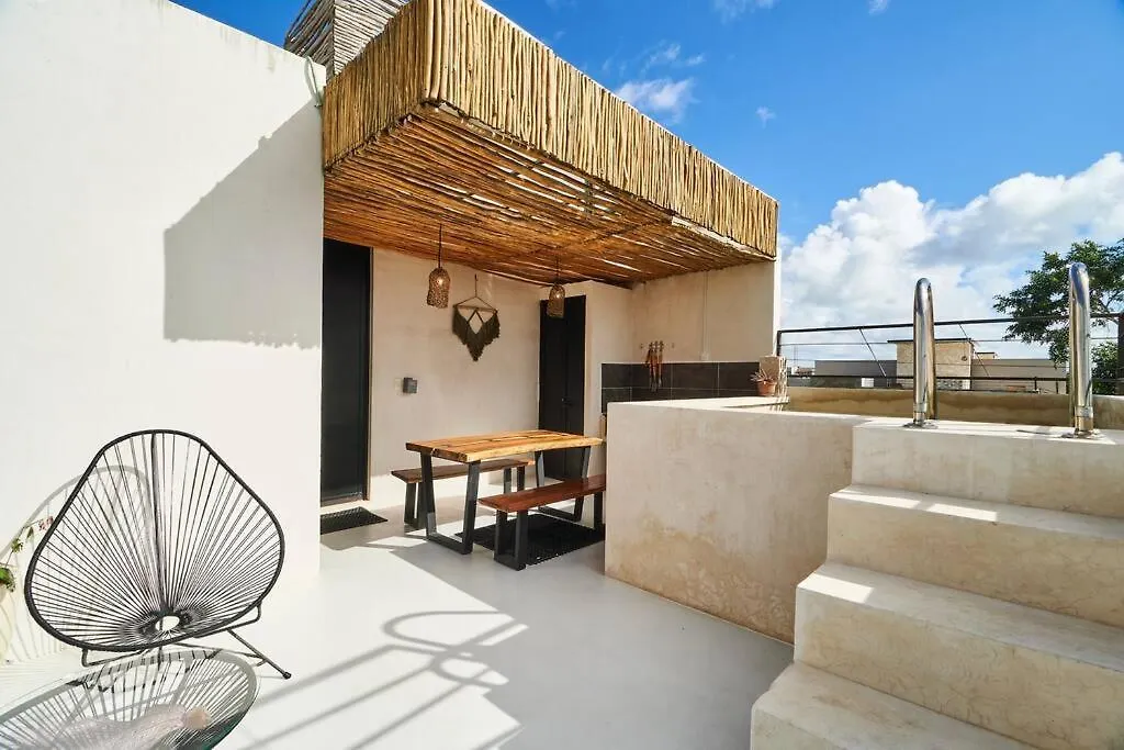 Saskab 11 Private Rooftop&Pool Jungle View 2Br Ph Tulum Apartment